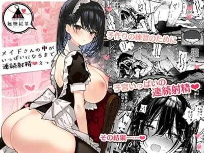 【エロ漫画】セックスの練習に付き合ってくれる可愛いメイドの膣の中で連続射精射精しまくりザーメンでいっぱいにしていくお坊ちゃま。
